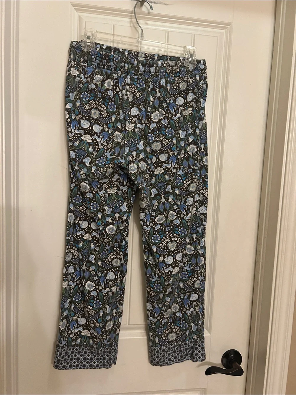 Vera Bradley M Blue Floral Print  Pajama Set